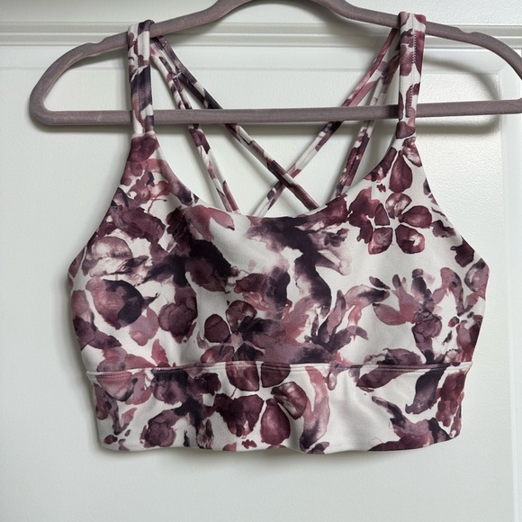 Balance Collection Purple and White Sports Bra - Picture 1 of 3